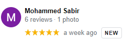 Mohammed Sabir Review about Blue Motors Southampton
